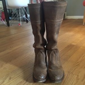 Frye oiled suede Jane riding boots - size 7